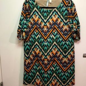 *Like New* Multi Patterned Shift Dress
